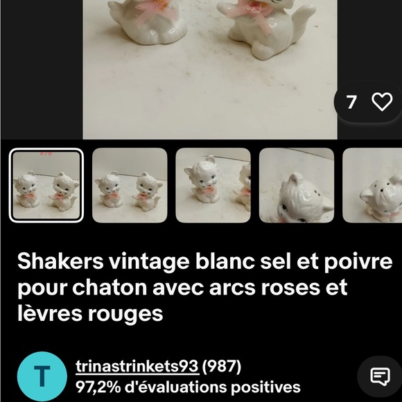 Adorable Ceramic Cat Figurines Set - Picture 4 of 4